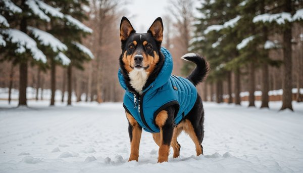 Manteau chien hiver rembourré : le confort pour races actives